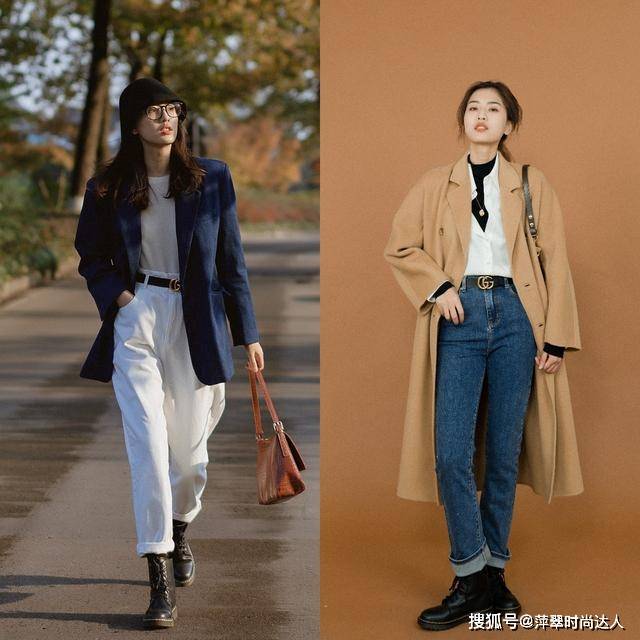 圆头 九分裤短靴，利落显瘦又显高，秋冬这么穿很有气质