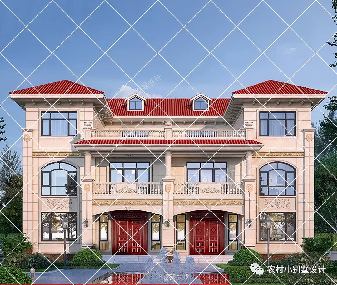 88套兄弟双拼别墅,每一套都经典,在村里就是有面子!2022建房首选_农村