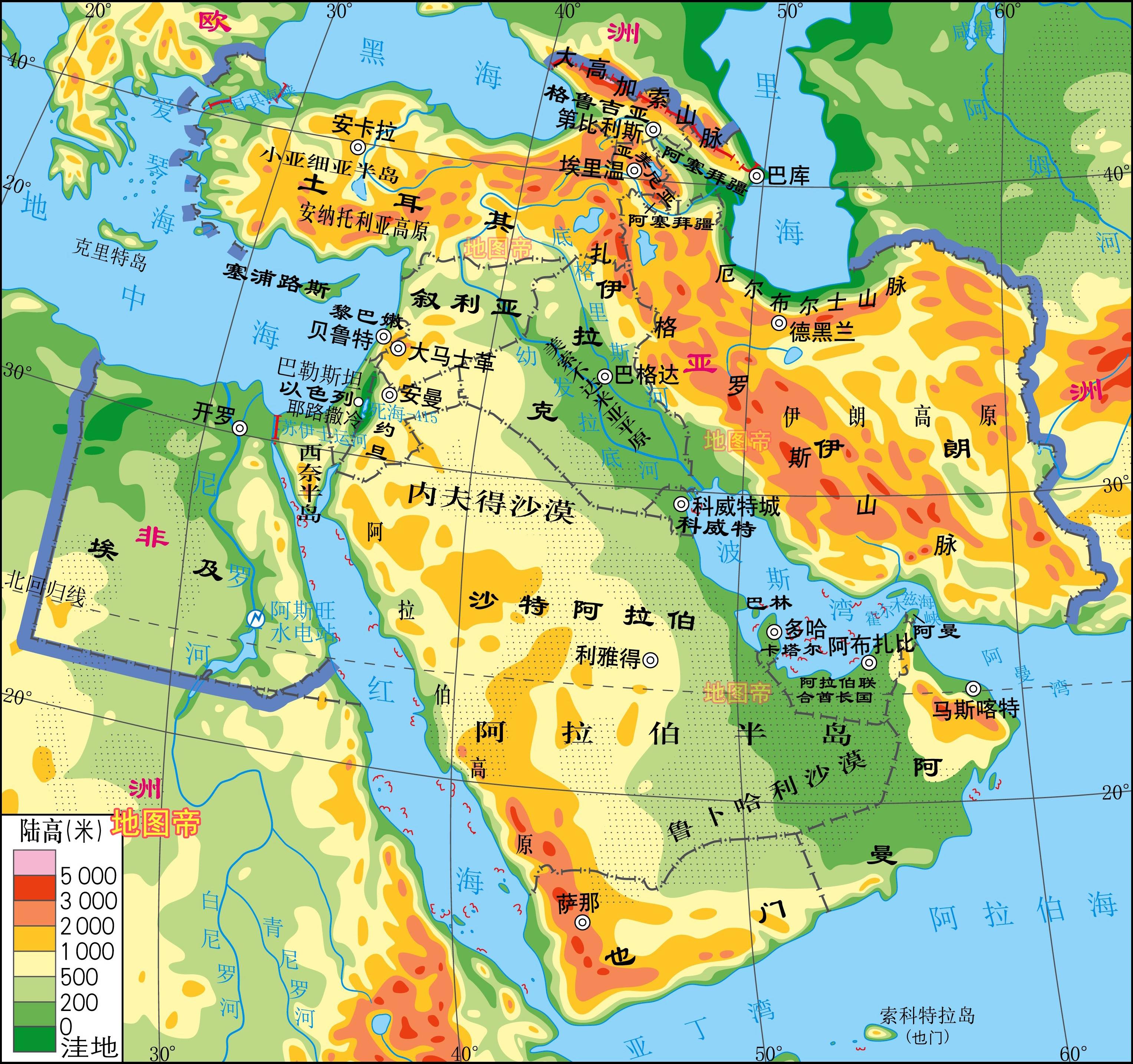 【地理中心】沙特位于阿拉伯半岛中间地带,东濒波斯湾,西临红海