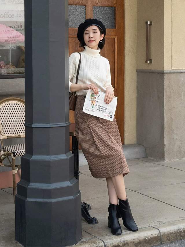 黑色 这才是毛衣的正确穿搭,简单优雅又减龄,轻松穿出20岁的感觉