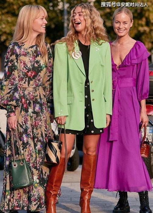 欧美风 长靴和欧美风的CP组合，街头时尚的酷girl，混搭风也可以尽情秀腿