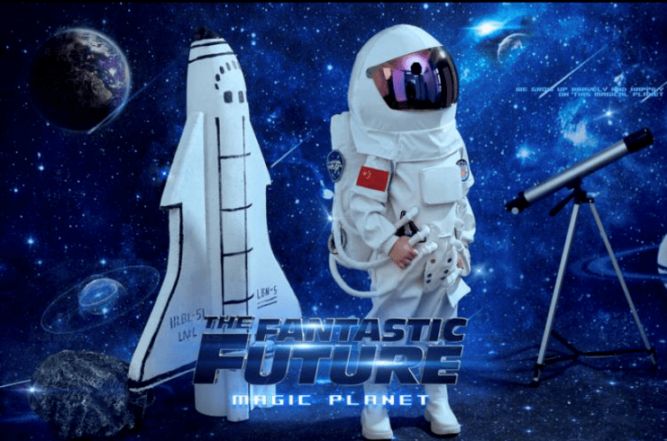 小小航天迷圆梦“太空飞人”,大众点评:“航天员”系列亲子服务搜索上涨42%