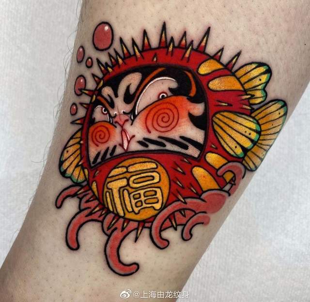 达摩不倒翁纹身图案_不倒翁_达摩_图案