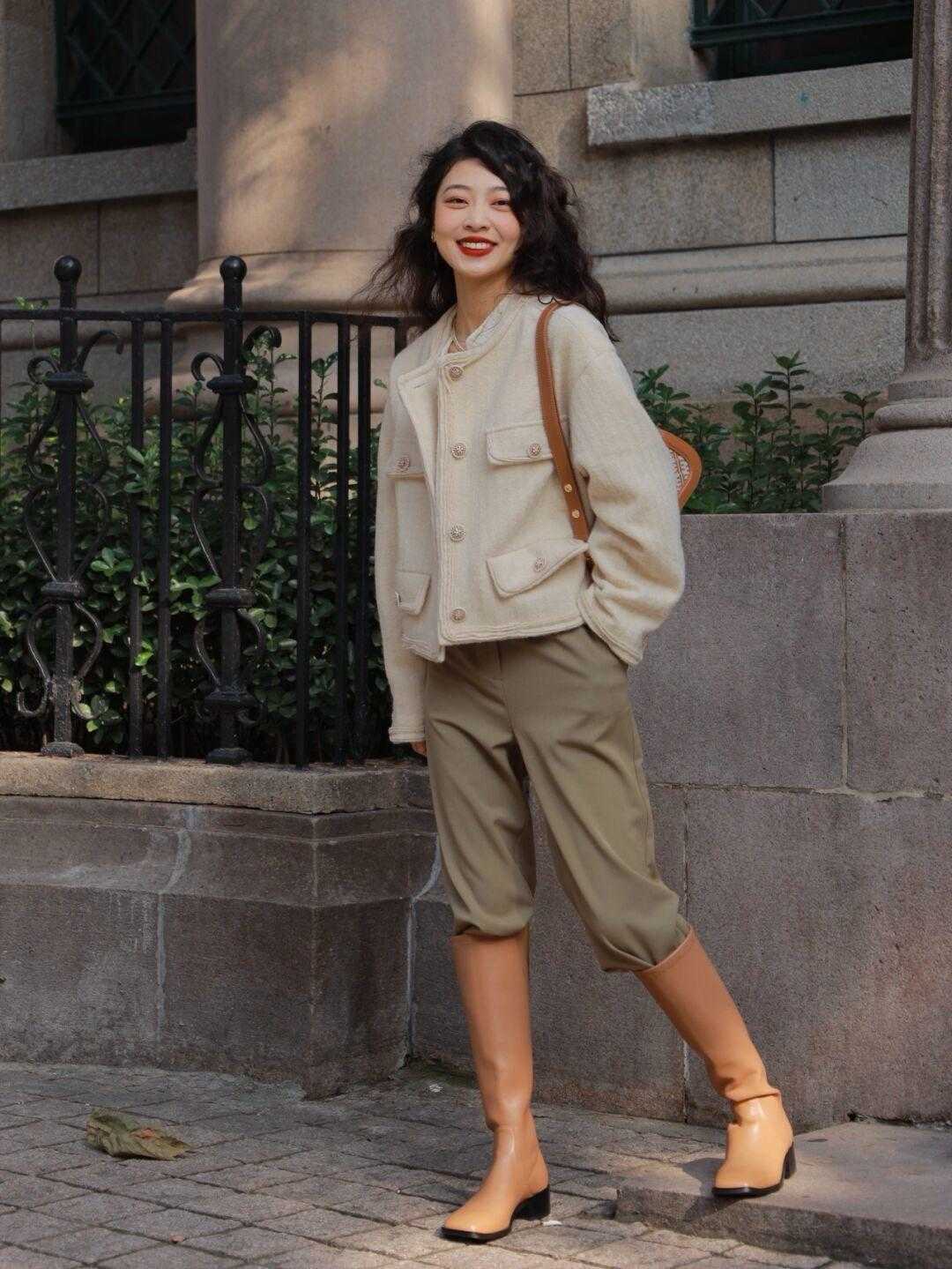 皮鞋 不露腿的冬季穿搭来喽,码住这几件单品,保暖时髦又有质感