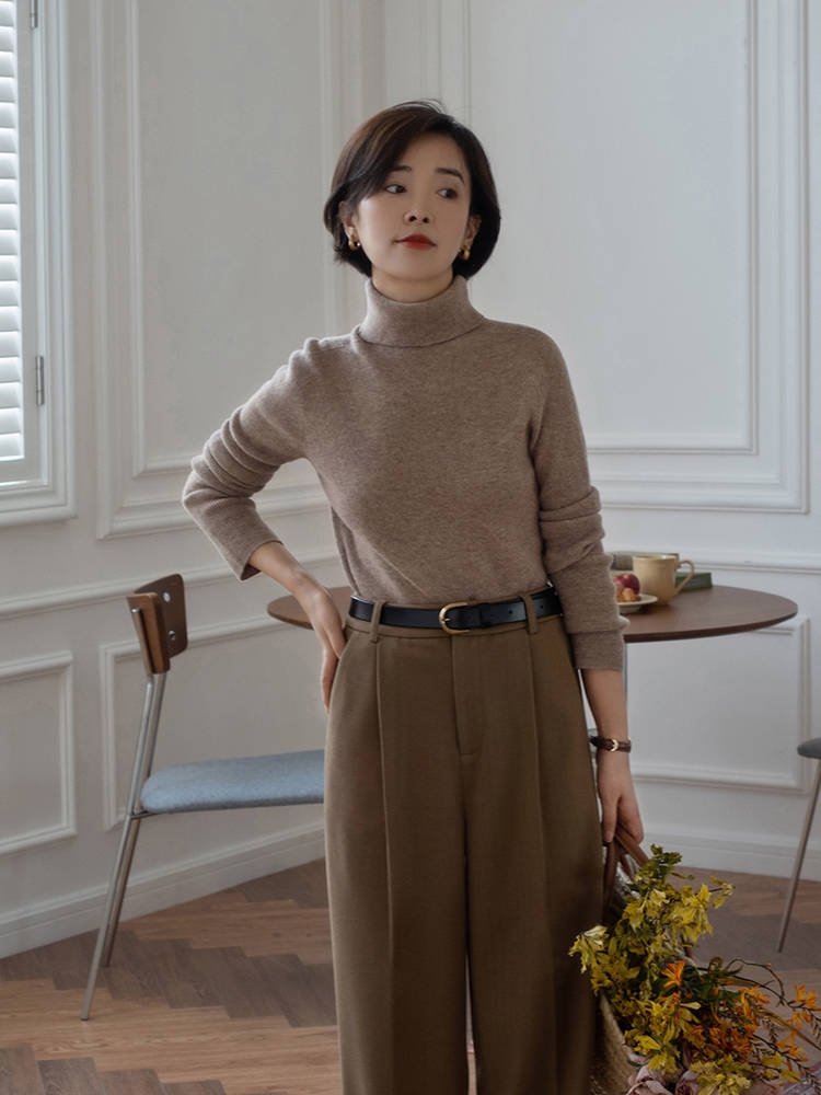 黑色 步入中年后要学会的“针织衫”搭配，看这位博主就够了，chic优雅