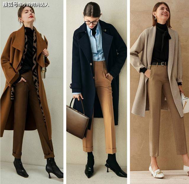 皮革 大衣除了搭配打底裤,还有时髦舒适的搭配,一起来看看吧