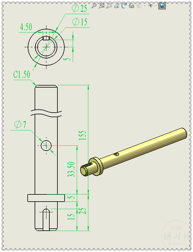 用solidworks制作的:锥齿轮传动