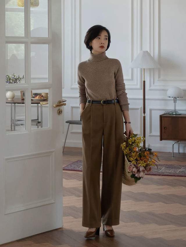 黑色 步入中年后要学会的“针织衫”搭配，看这位博主就够了，chic优雅