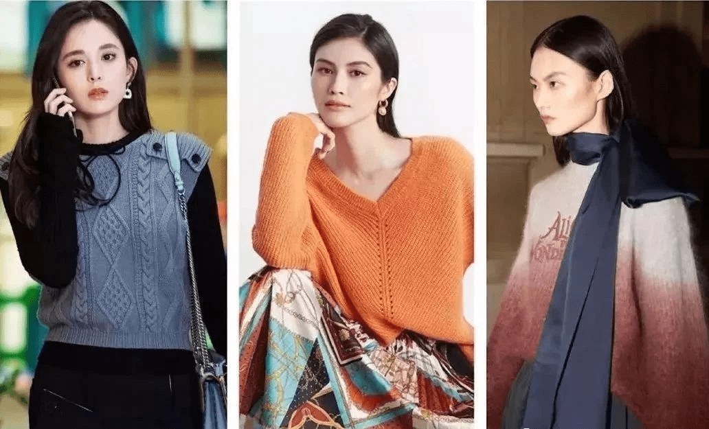 宝典 女星们都爱的冬季慵懒法！大毛衣+半裙，温柔气质女人必备宝典