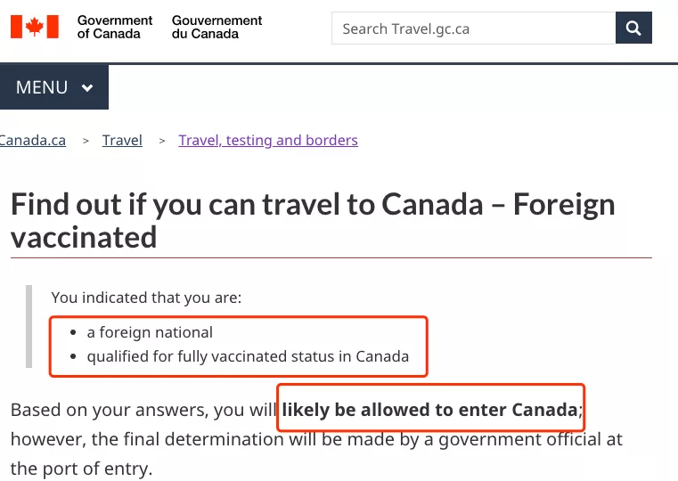 加拿大入境承认中国疫苗！12月即可免隔离探亲旅游