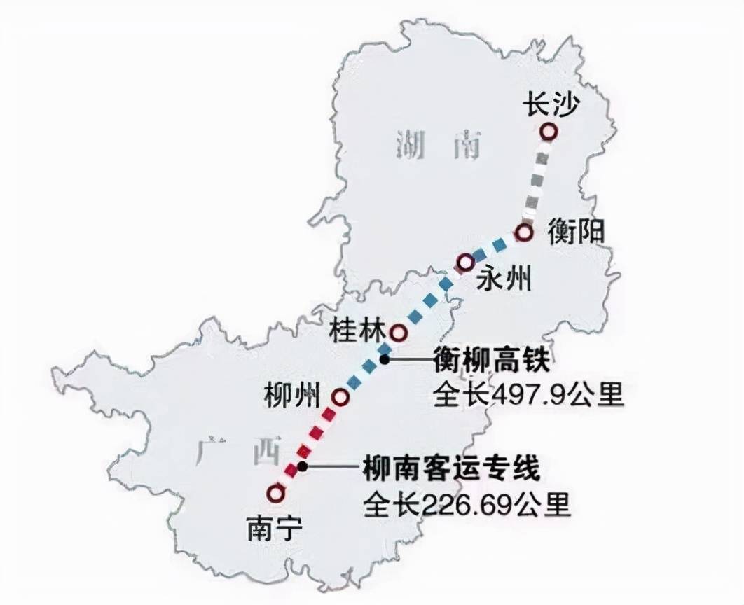这条铁路将是桂林乃至广西北上最快的铁路,至衡阳可以在短期内接入
