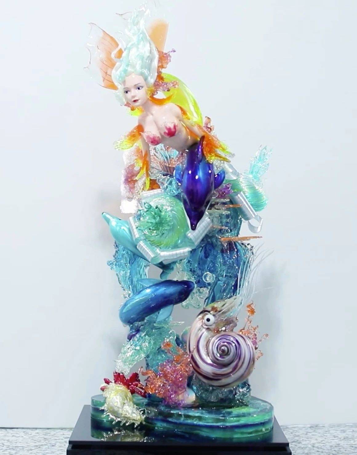 18岁台湾少年痴迷糖艺来苏州求学耗时3个月打造奇幻海洋梦