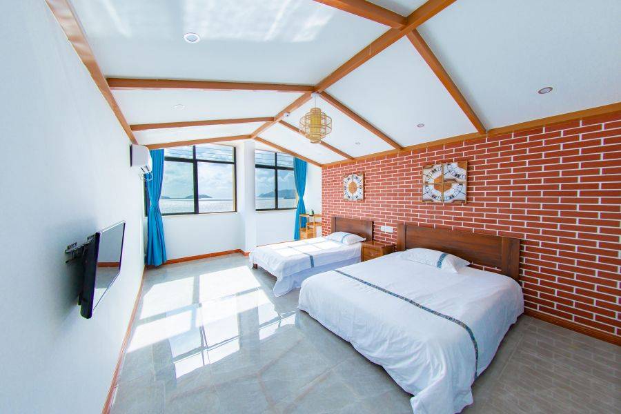 洞头半屏山环山抱海的海景别墅民宿面朝大海春暖花开