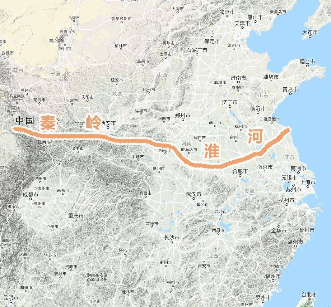 中国地图淮河线图片