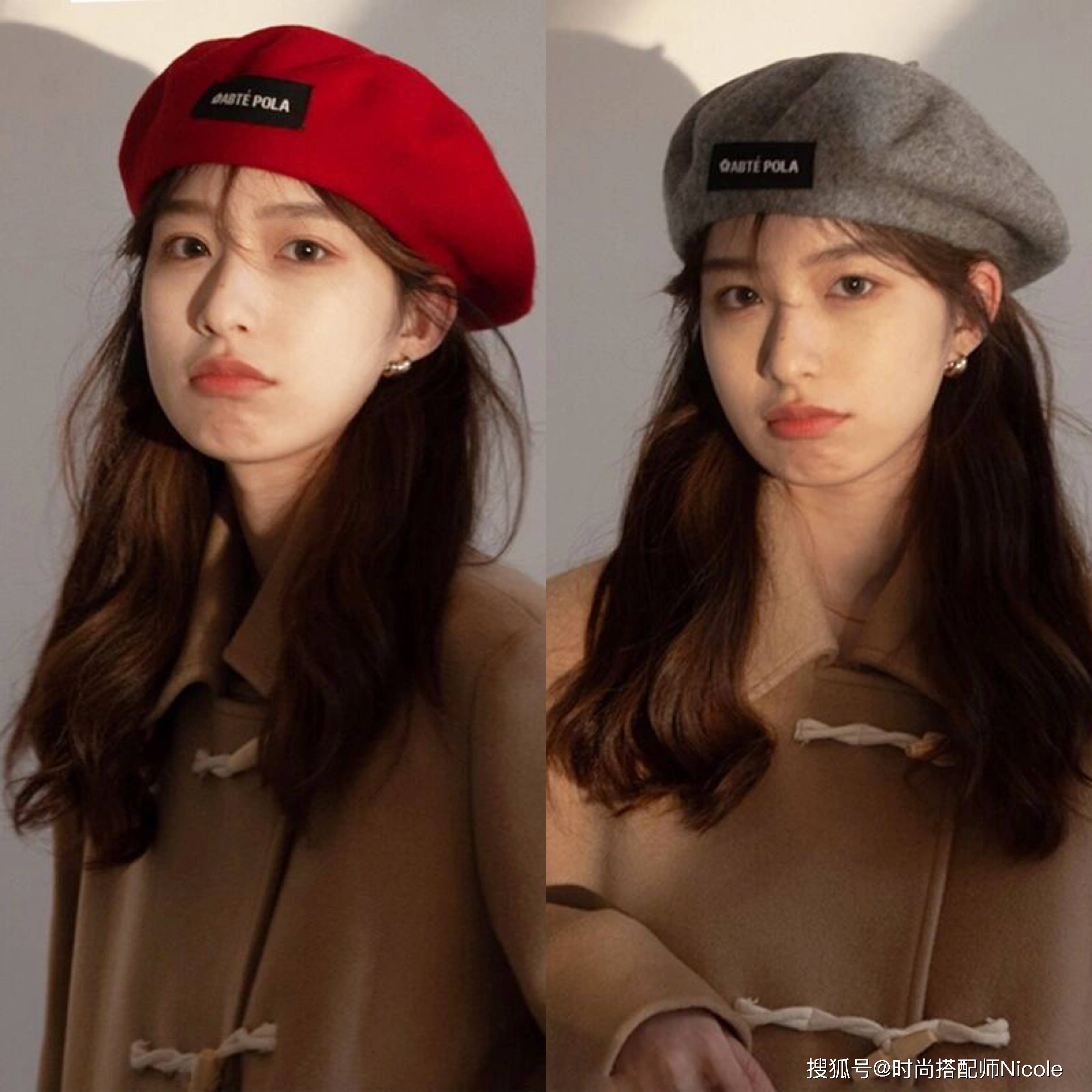 Nicole显脸小、头包脸、变时髦，拥有这款“帽子”，就能时髦整个冬天
