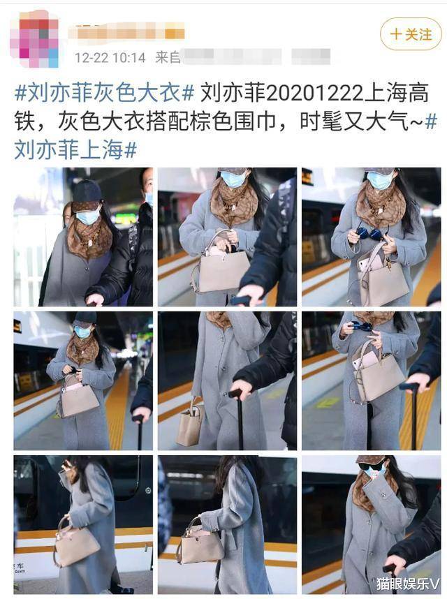 棕色 刘亦菲近照翻车?穿搭太土像乡村女企业家,与关晓彤戴同款被秒杀