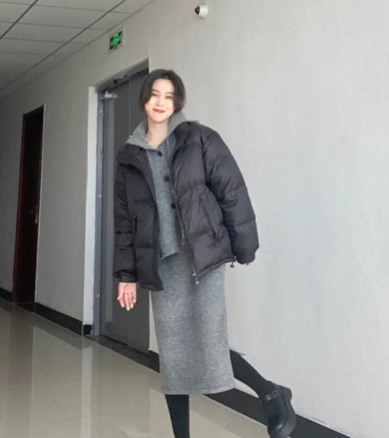 视觉 穿“面包服”一定臃肿显胖吗？搭对了下装仍然可以显瘦显腿细