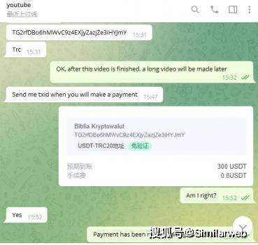 Youtube博主biblia Kryptowalut虚假合作 收了钱就消失 视频 信息 邮箱