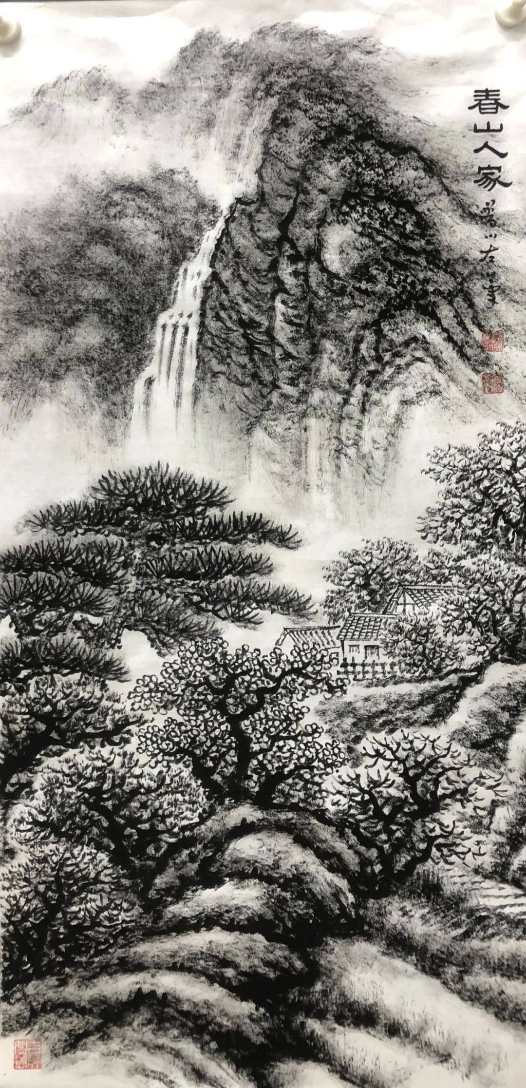 山水|山水无情画有情——法云普川焦墨山水国画展 ，快来打卡