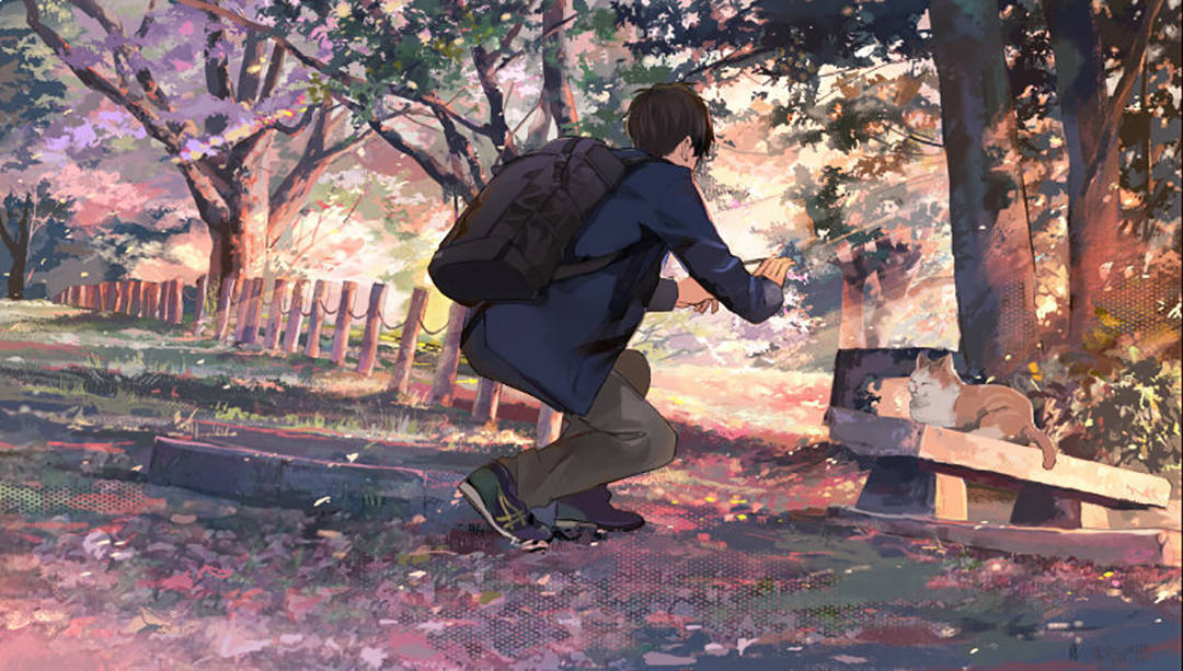 超级温柔和帅气的二次元小哥哥桀骜不驯少年气十足