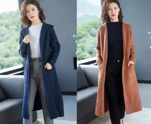 毛衣 连帽开衫”超火!时尚、百搭、高级显瘦