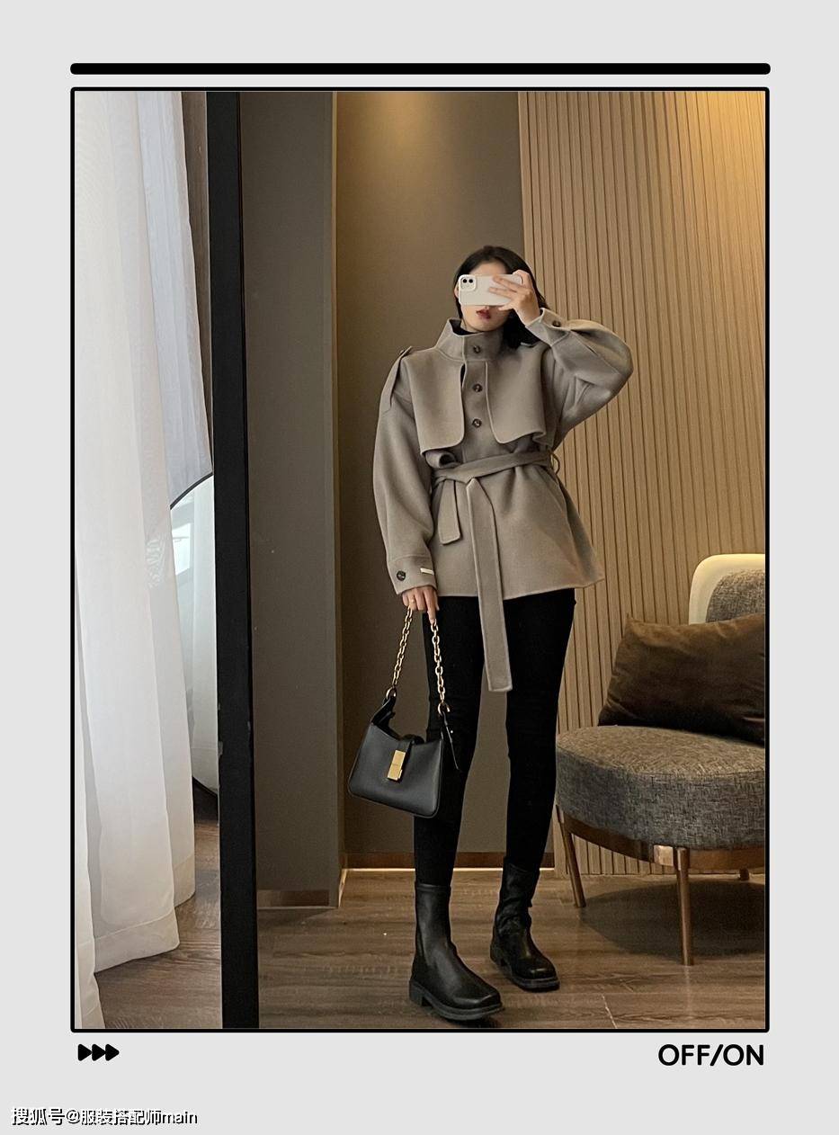 羊羔 黑色短靴有多百搭?借鉴这11套搭配示范,时髦洋气,轻松显高