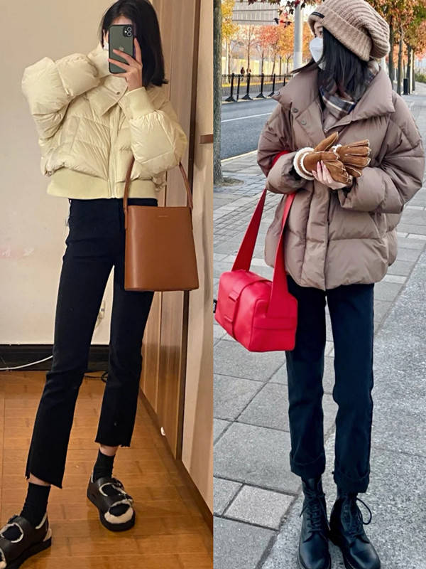 喇叭裤 女人再懒，穿羽绒服也别配打底裤，今年流行这4条裤子，更时髦