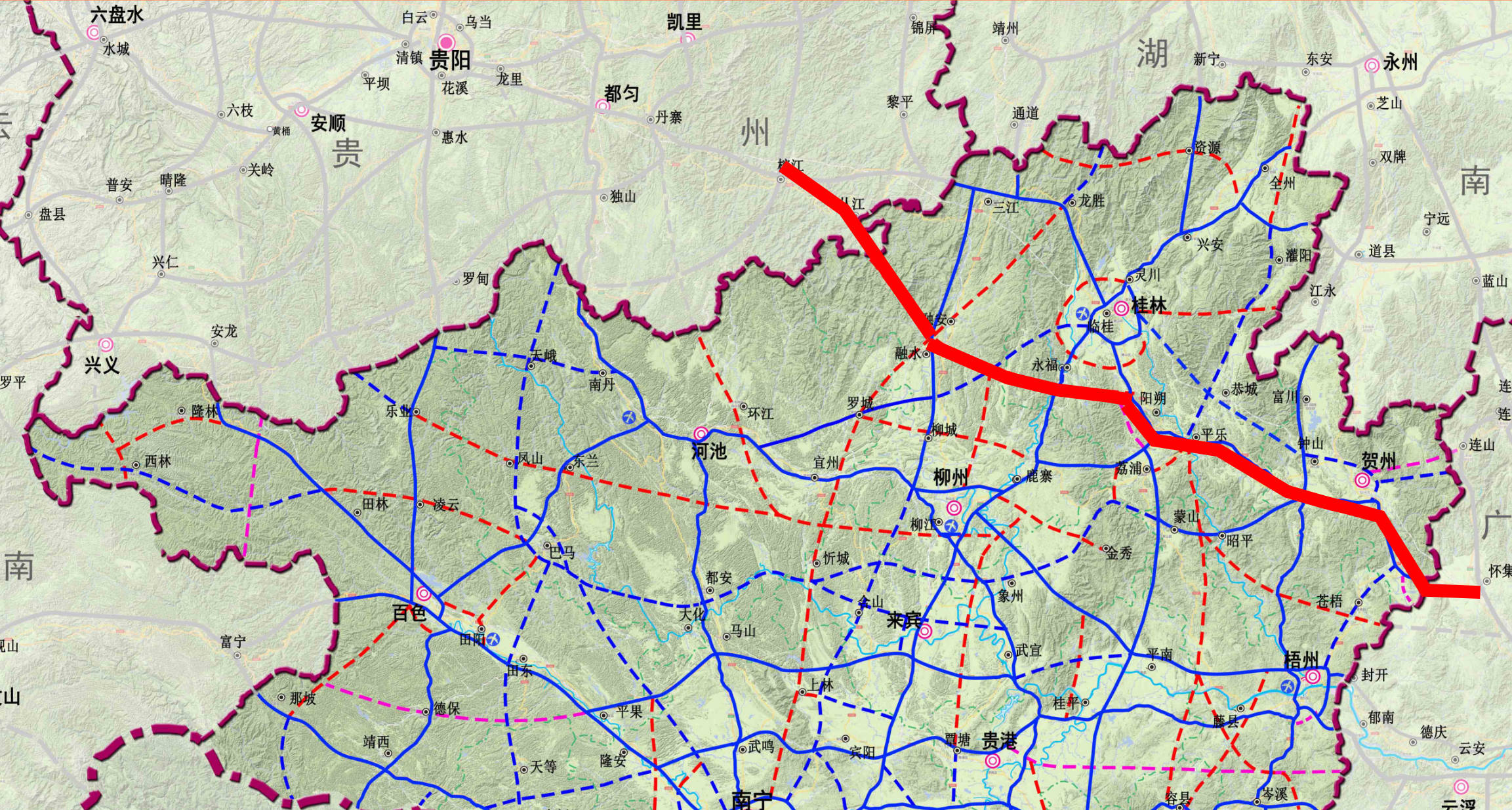 桂林绕城高速公路规划图片