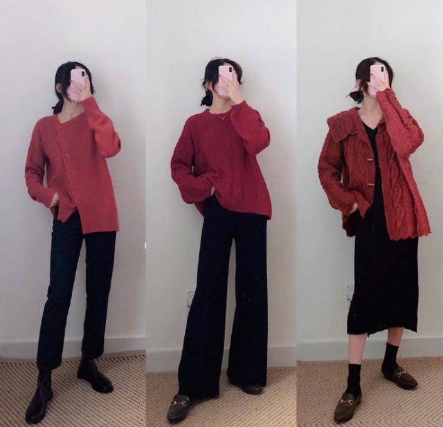 颜色 冬天也要做时髦girl，这些针织衫任意搭配都很美，时髦精致又保暖