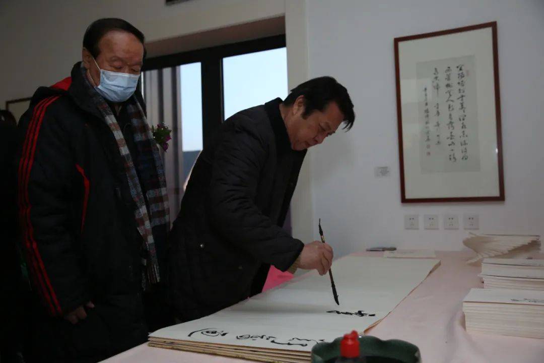 现场禅心墨韵杨泽林书法展在m3美术馆开幕