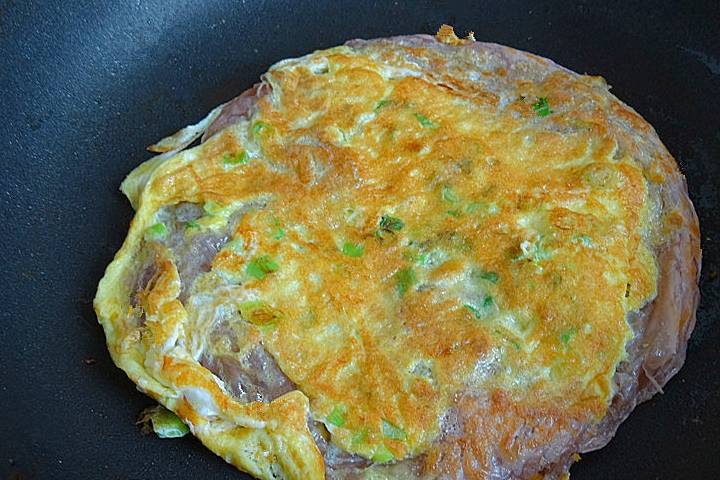 葱花|最近早餐迷上吃它,5分钟做好的鸡蛋饼,简单省事,好吃又顶饱!