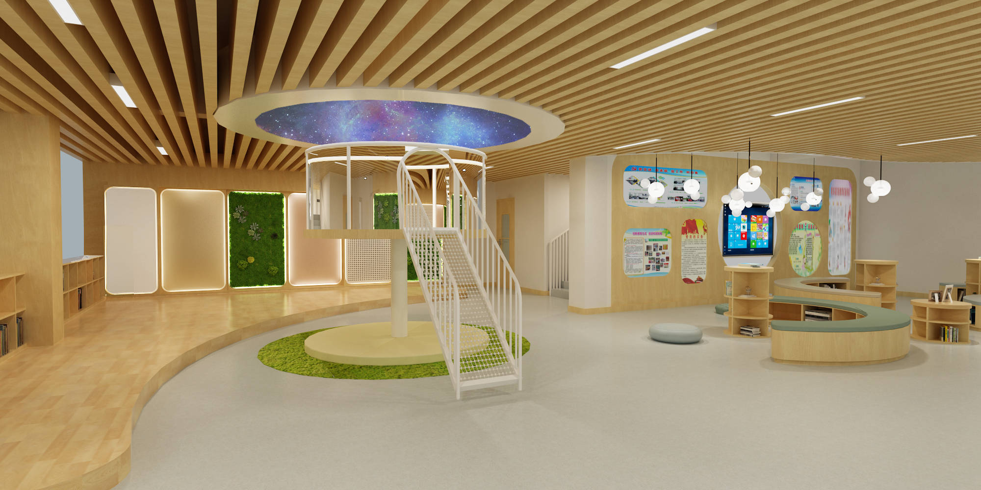 快来看看今年新出炉的幼儿园大厅设计效果图!