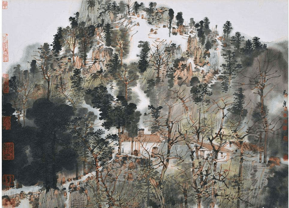 卢禹舜被誉为水墨写生的高手将天地都融入画作当中