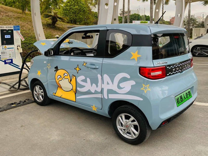 宏光miniev有人能快充了五菱宏光迷你电动车快充桩充电1小时满