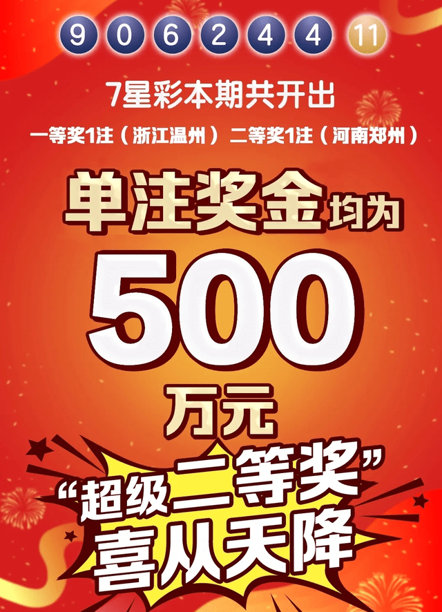 七星彩开奖爆冷郑州500万二等奖实票曝光选号方式与众不同