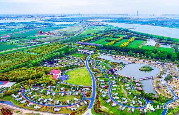 洲际梦幻岛项目,开沙岛房车露营基地等一个个体育旅游项目星罗棋布