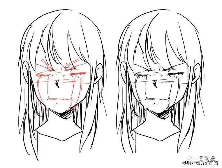 眼泪教你绘画人物哭泣的表情