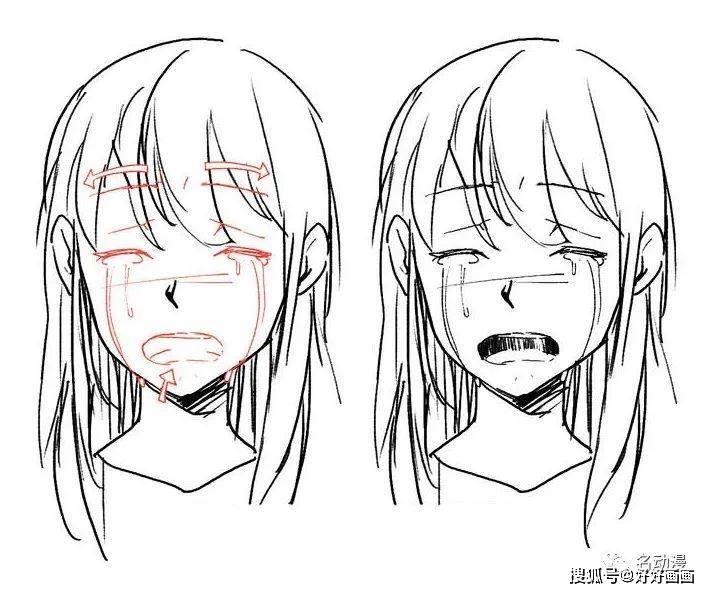 眼泪教你绘画人物哭泣的表情
