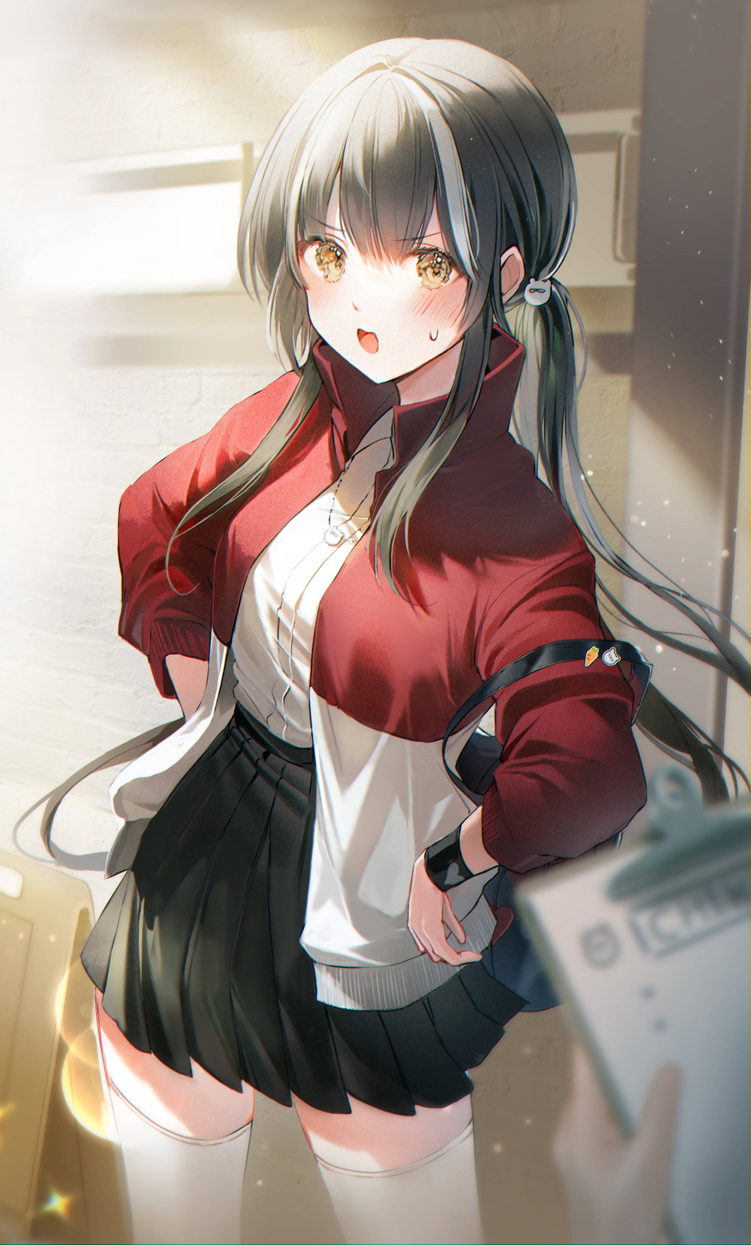 温柔可人的元气美少女插画人物及背景刻画细腻画面唯美