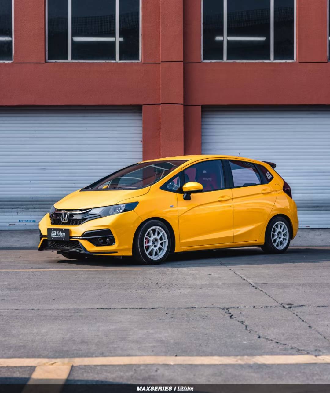 本田-飞度gk5全车贴膜lbfilm改色膜lb超亮莫兰黄_搜狐汽车_搜狐网