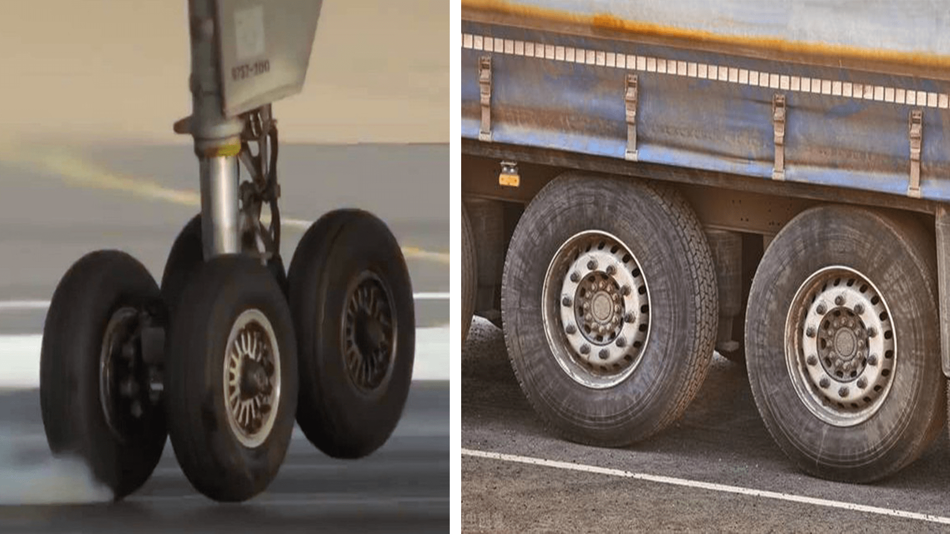  原创 为何30吨的卡车，需要20个轮胎支撑，而30吨的飞机却只要3个？