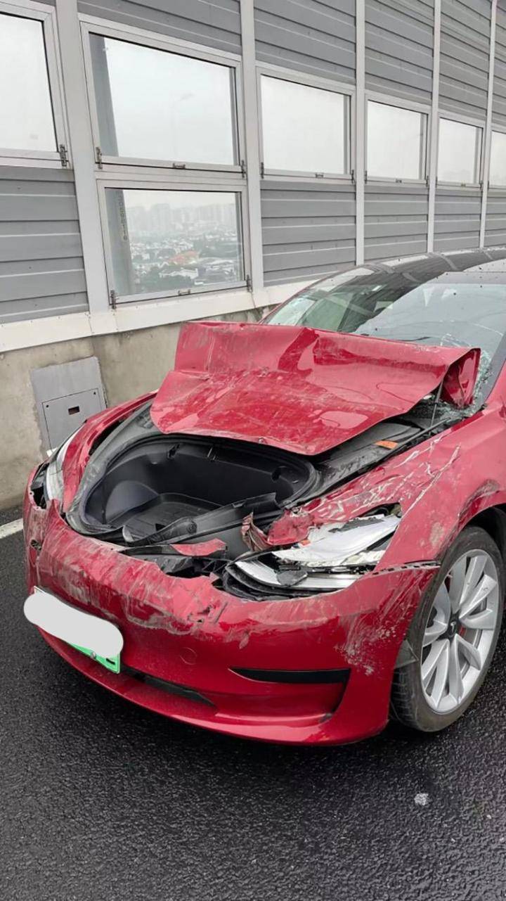 突发上海一特斯拉顶飞比亚迪