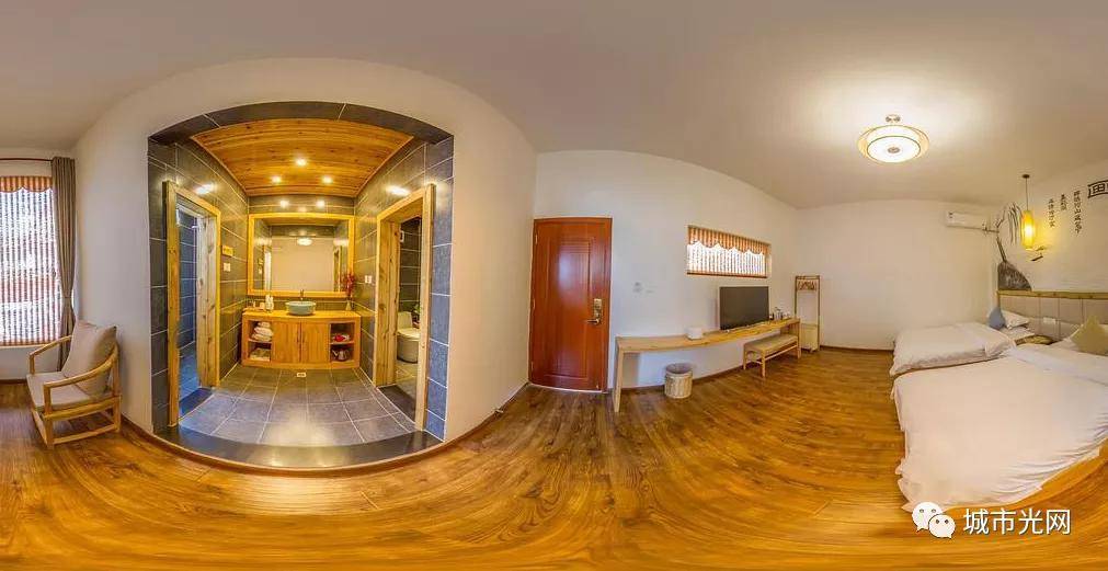 例如,携程,飞猪等在线旅游平台均上线vr酒店,支持vr看房,采用3d实景