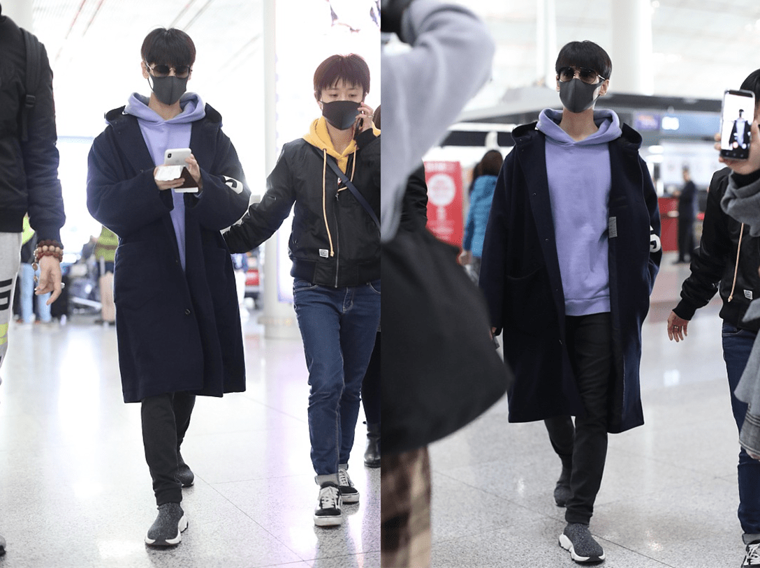 黑色 罗云熙这“锅盖头”好可爱，配卫衣清新温柔，像大学学长似的