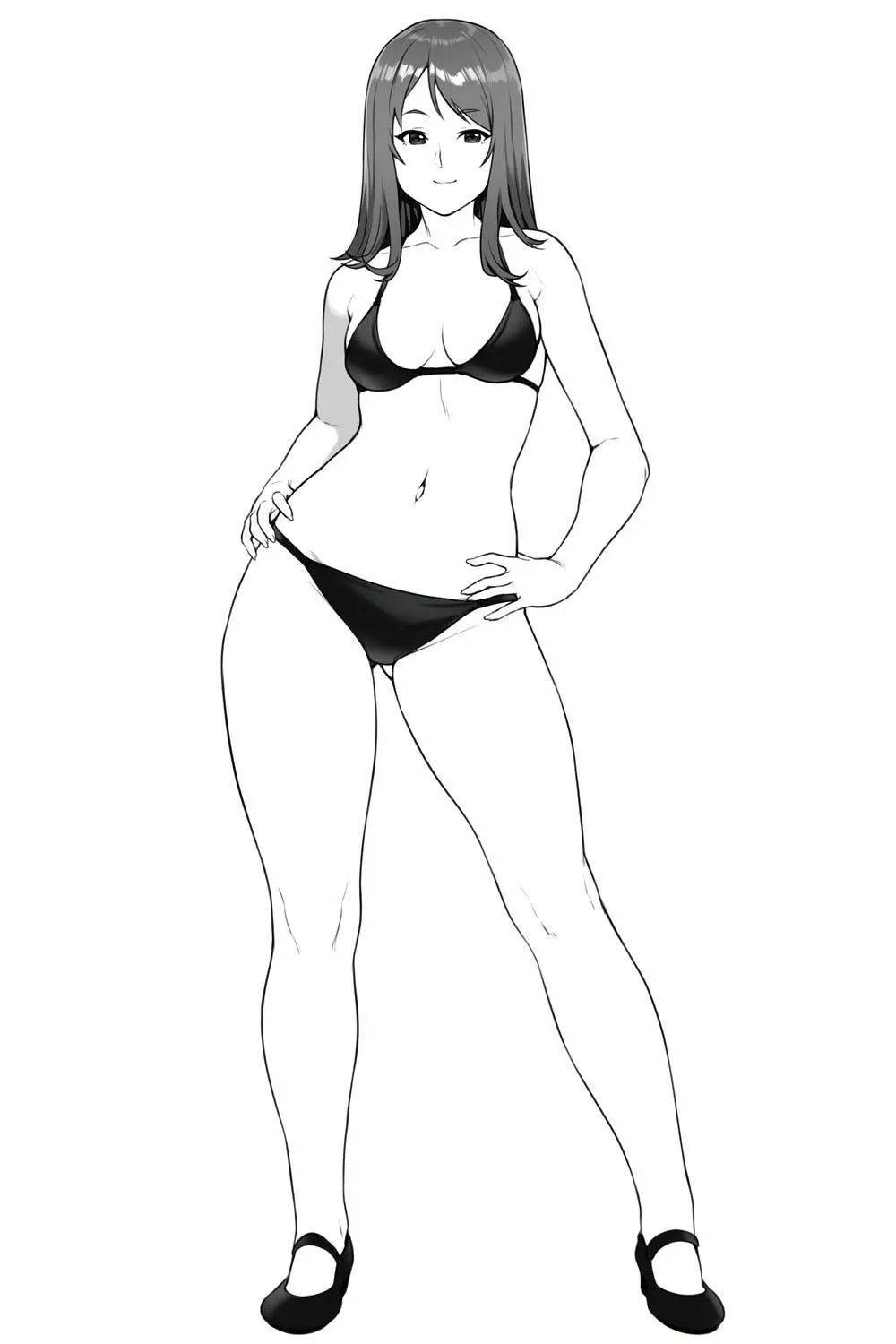 各部分通过pose变形 线条 身体 乳房