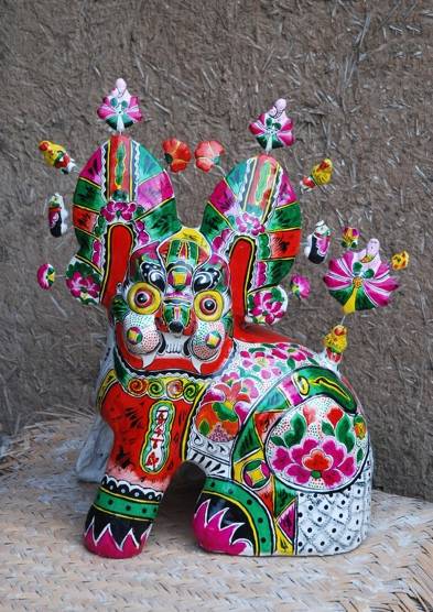 凤翔泥塑:虎年送泥虎 镇宅又祈福_老虎_民间艺术_邮票