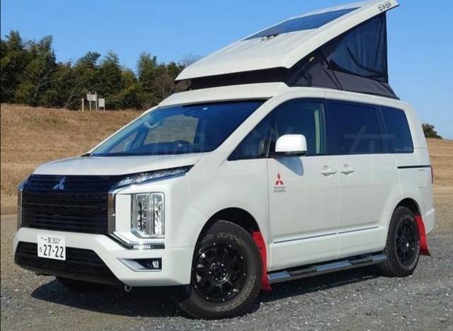 新款旅居三菱得利卡车顶折叠帐篷四驱霸气造型七座真帅气