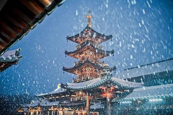 无锡拈花湾绝美雪景大片上线每一帧都想收藏