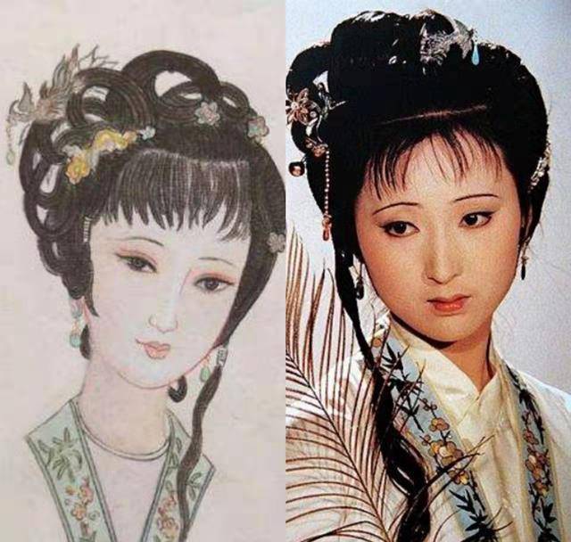 角色|87《红楼梦》杨树云的设计手稿，陈晓旭太像了，仿佛从画中走出来