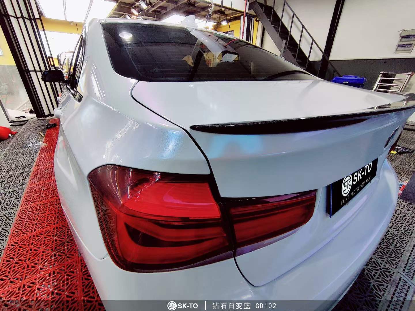 skto改色膜钻石白蓝(宝马328)_搜狐汽车_搜狐网